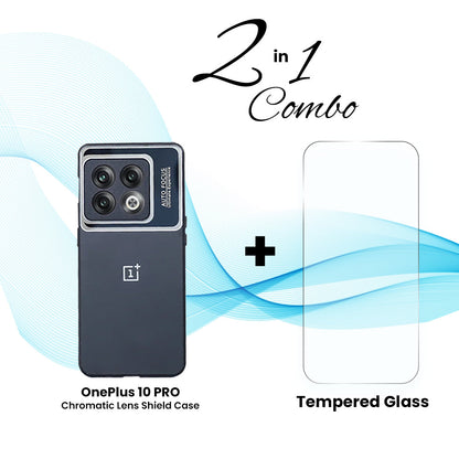 OnePlus (2 in 1 Combo) - Chromatic Lens Shield Case + Tempered Glass