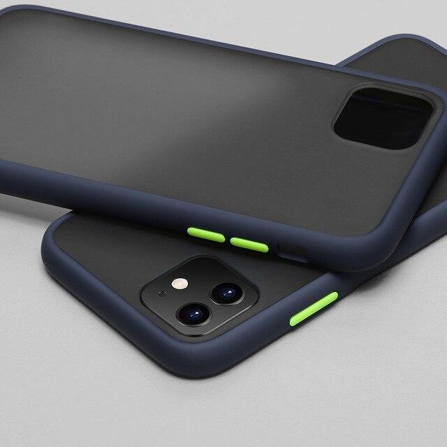 Luxury Shockproof Matte Finish Case - iPhone