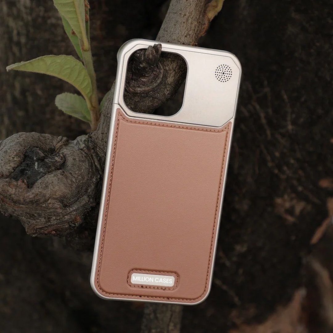 iPhone 14 Series Aero Flex Premium Metallic Leather Case