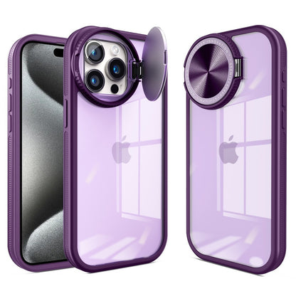 Acrylic Flip Round Lens Holder Case - iPhone