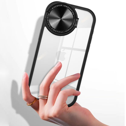 Acrylic Flip Round Lens Holder Case - iPhone