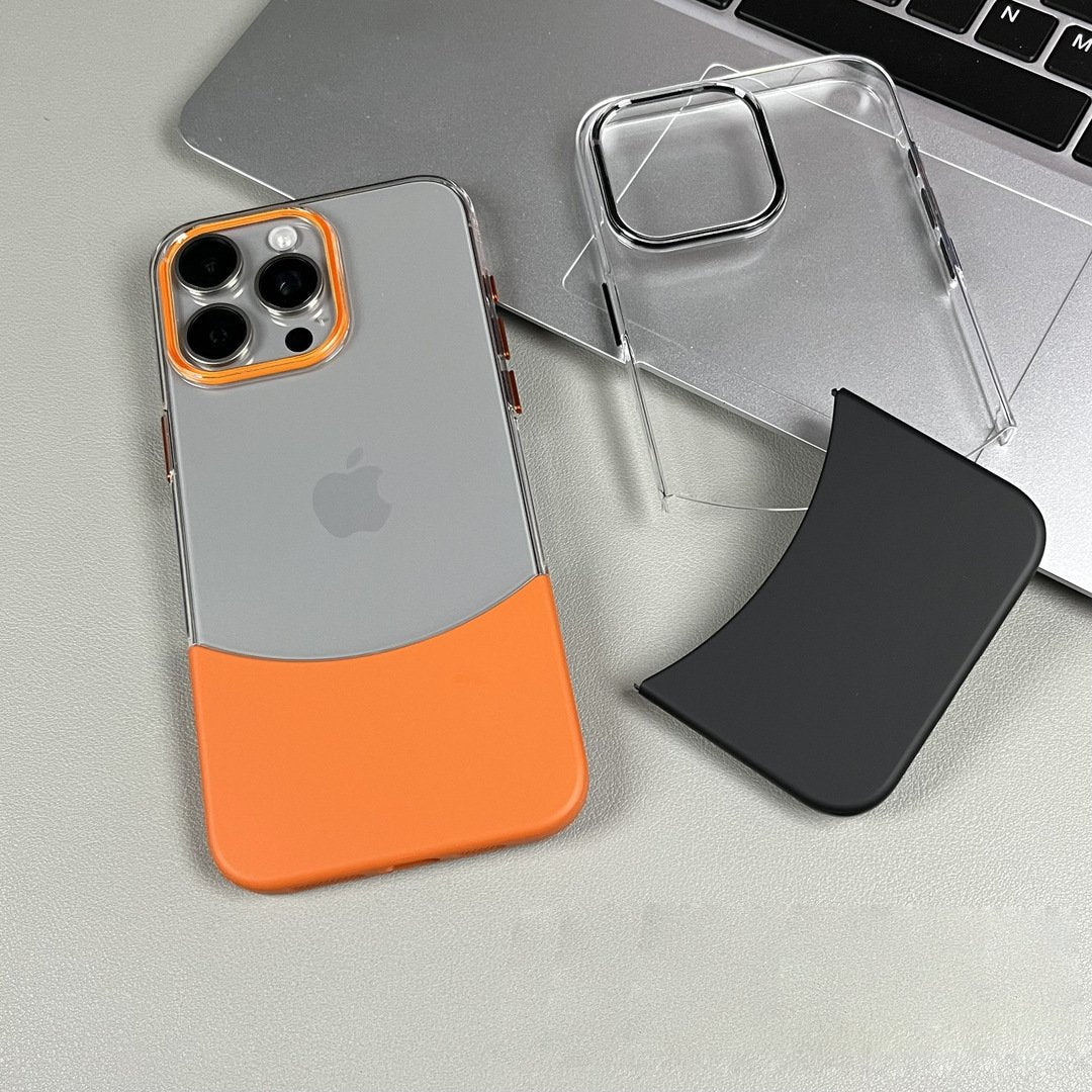 Crystal Splicing Contrast Transparent Case - iPhone