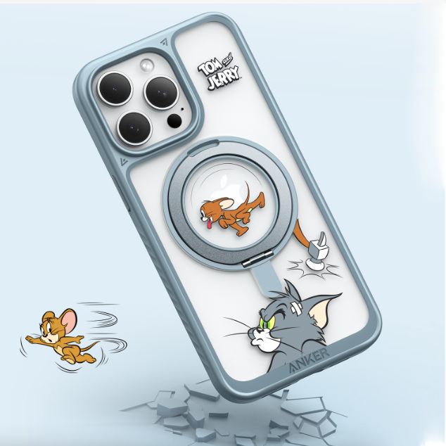 Playful Cartoon Ring Stand Case - iPhone