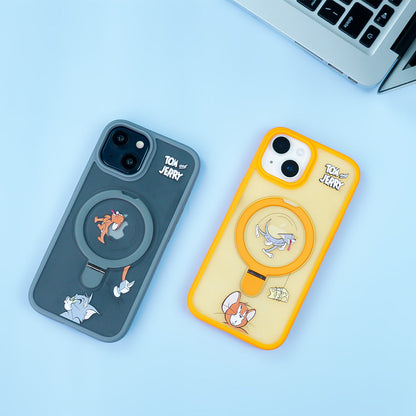 Playful Cartoon Ring Stand Case - iPhone