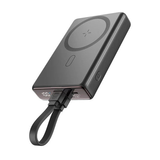 Dynamic 10000mAh 20W Kickstand Power Bank with Built-in Cable