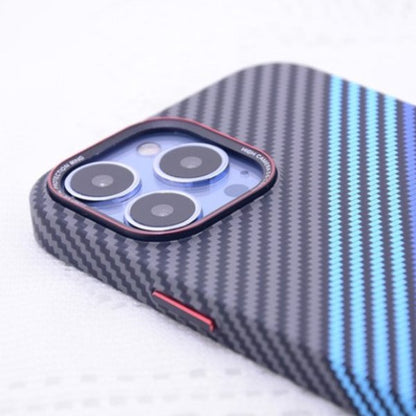 Embossed Carbon Fiber Stripes Case - iPhone