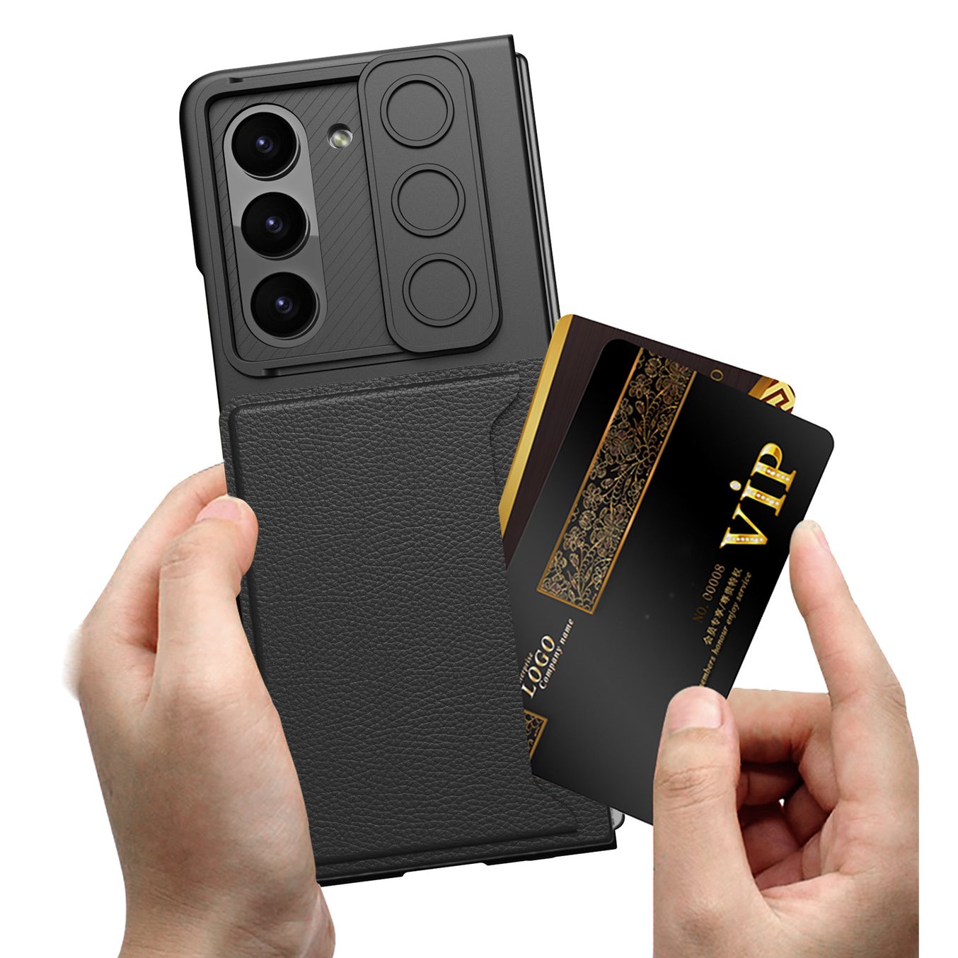 Galaxy Z Fold6 Sliding Window Wallet Case