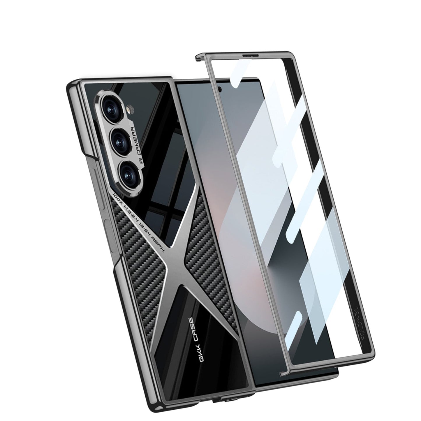 Galaxy Z Fold6 Polished Guard Business Leather Case