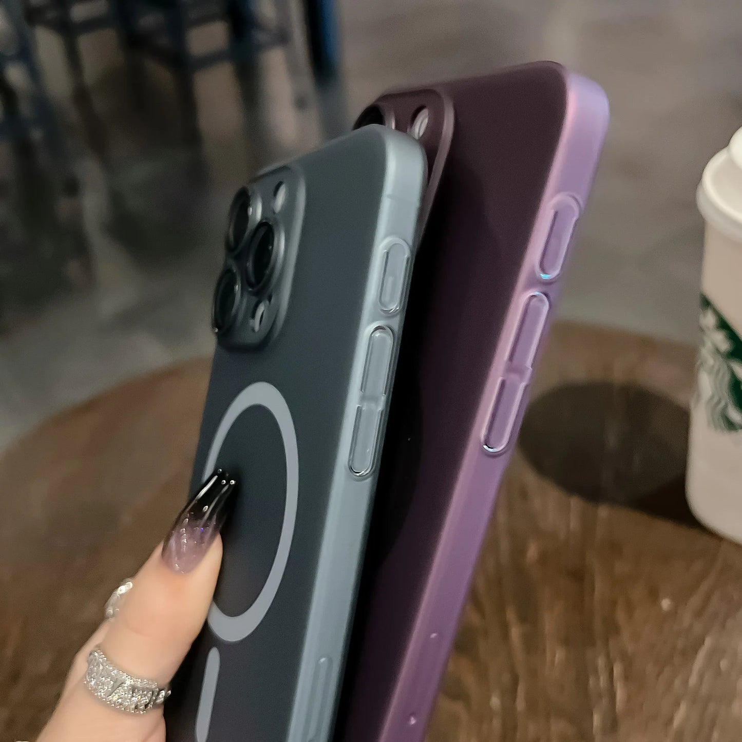 Translucent Matte Detachable Lens Case - iPhone