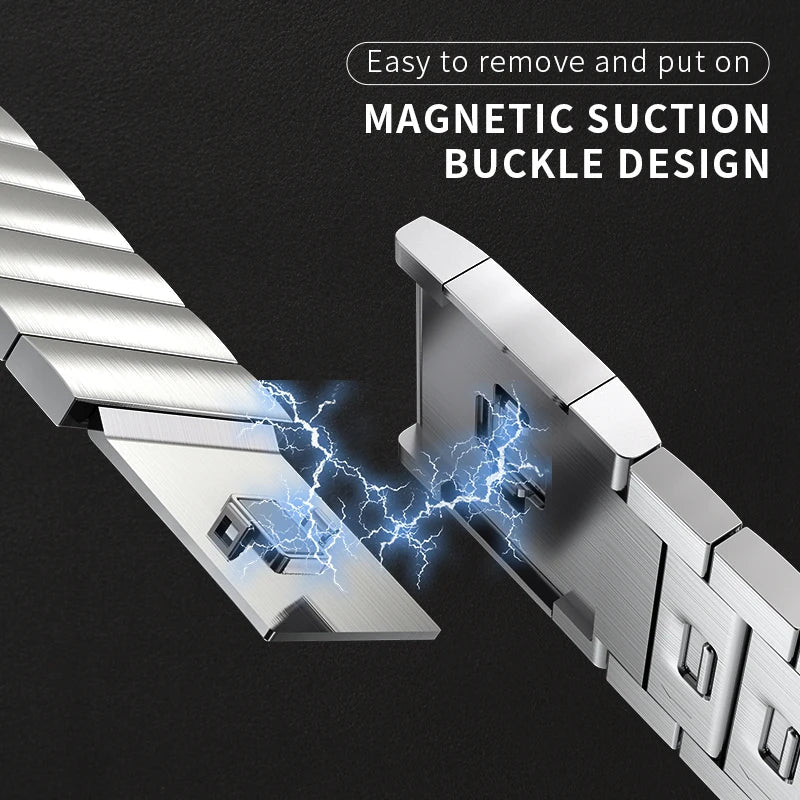 Bionic Magnet Metal Link Strap for Apple Watch