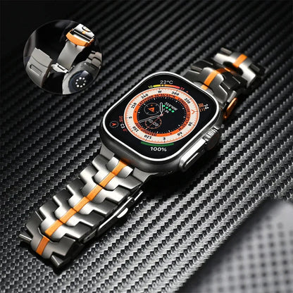 Luxury Interwoven Metal Strap for Apple Watch