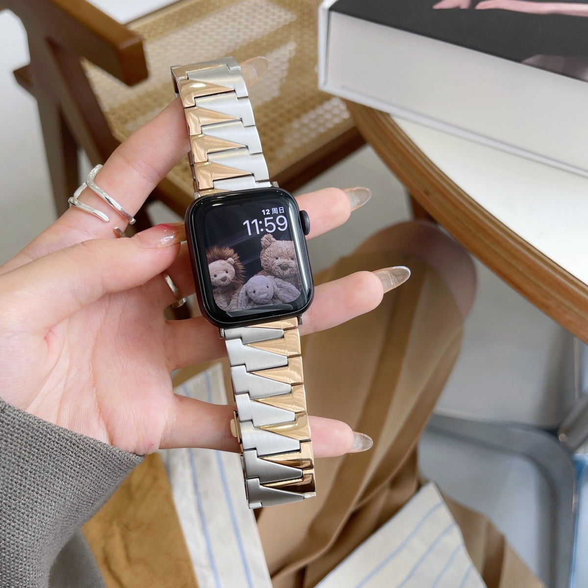 Amaze Toothed Alloy Strap for Apple Watch