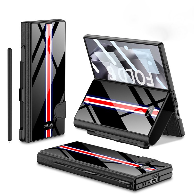 Galaxy Z Fold6 Reflective Stripe Glass Case