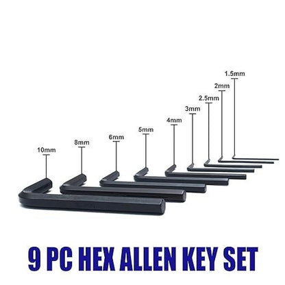 9Pcs Box Hex Allen Key Set.