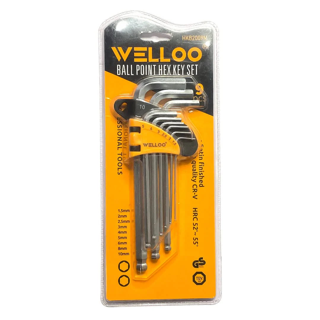 9Pcs Hex Allen Key Set