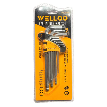 9Pcs Hex Allen Key Set