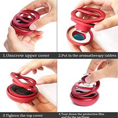 Double Ring Auto Rotating Car Air Freshener