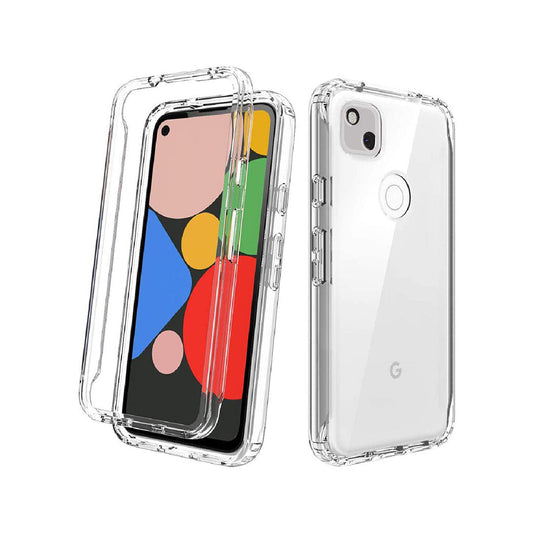 Back Cover For Google Pixel 4A, Ultra Hybrid Clear Camera Protection, Tpu Case, Shockproof (Multicolor As Per Availability)