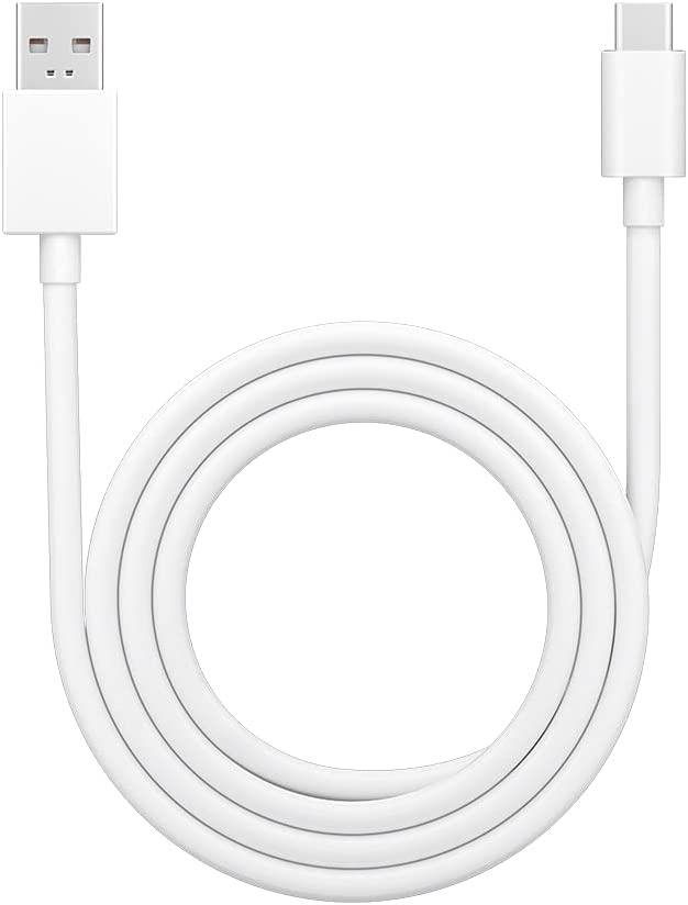 Ouxa Usb To Type C Quick Charger Fast Charging Cable For Smartphone -Free 1 Meter, Sturdy Type C Cable With 4.1A Fast Charging & 480Mbps Data Transmission(White)